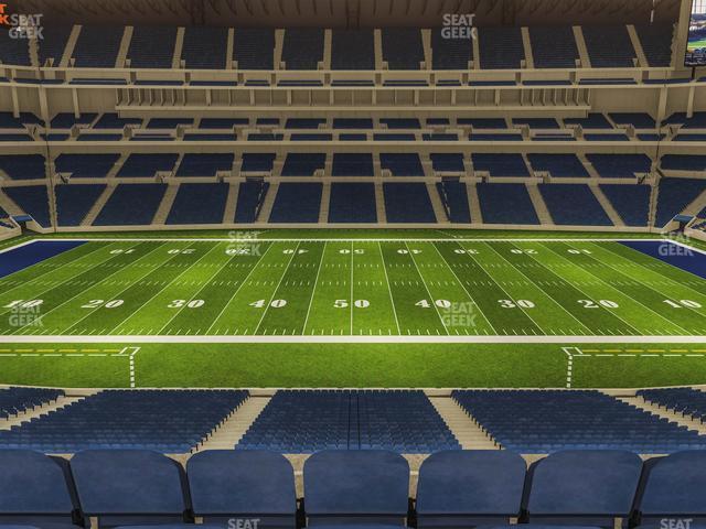 Seating view for Lucas Oil Stadium Section 313