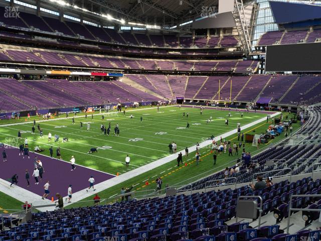 Seating view for U.S. Bank Stadium Section 136