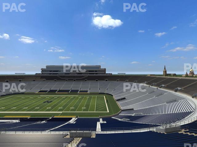 Seating view for Notre Dame Stadium Section Corbett Loge 704