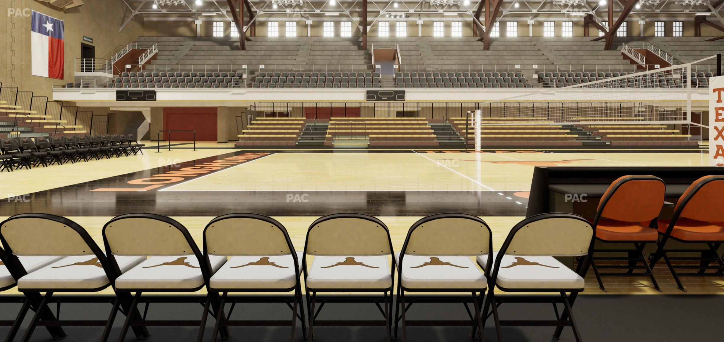 Seating view for Gregory Gym Section Floor 3