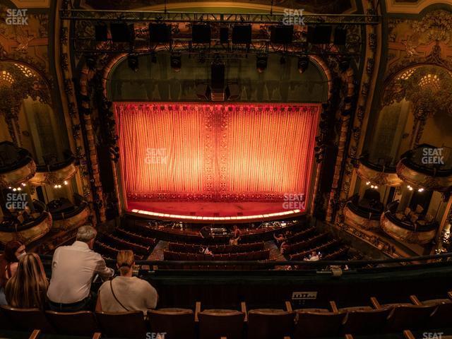 Seating view for New Amsterdam Theatre Section Balcony Center