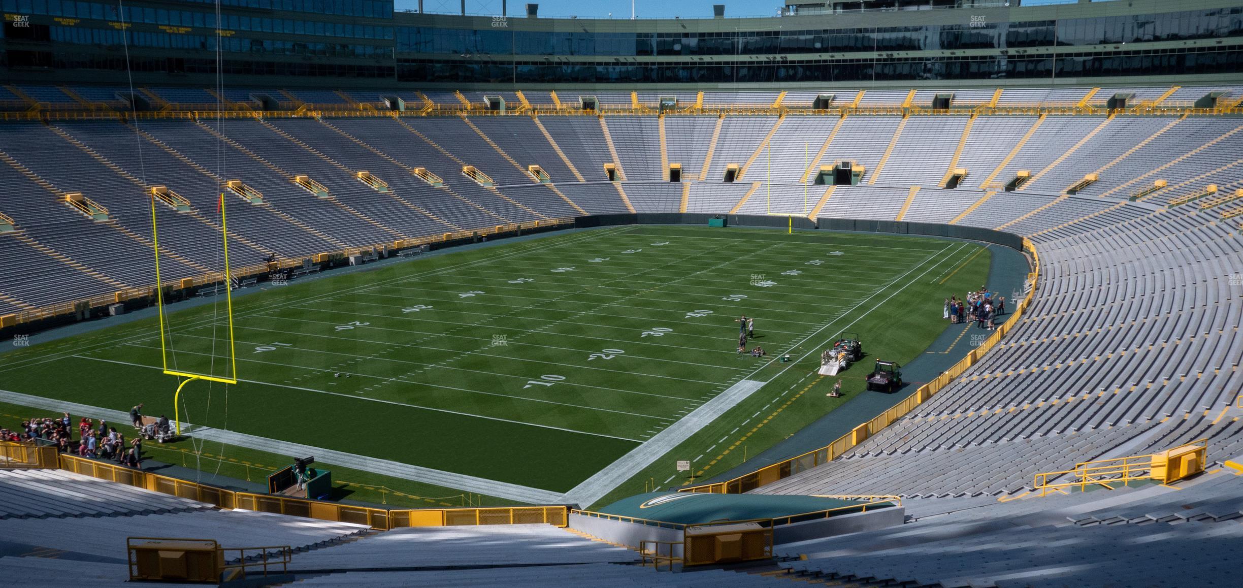 Seating view for Lambeau Field Section 133