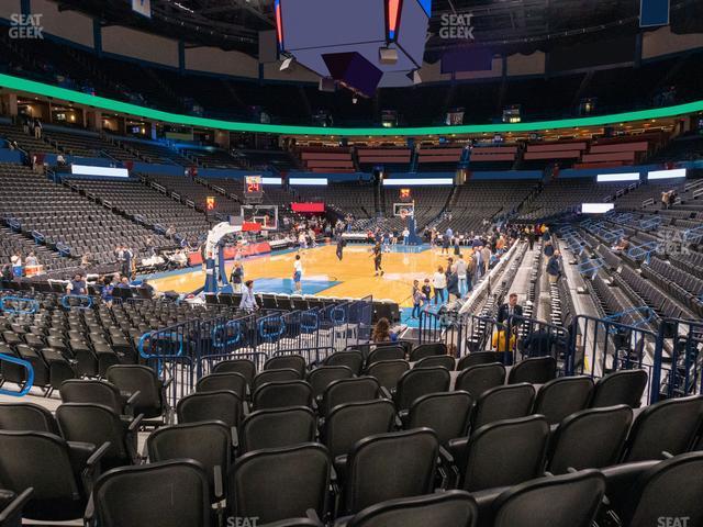 Seating view for Paycom Center Section 109