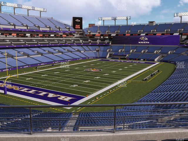 Seating view for M&T Bank Stadium Section 235