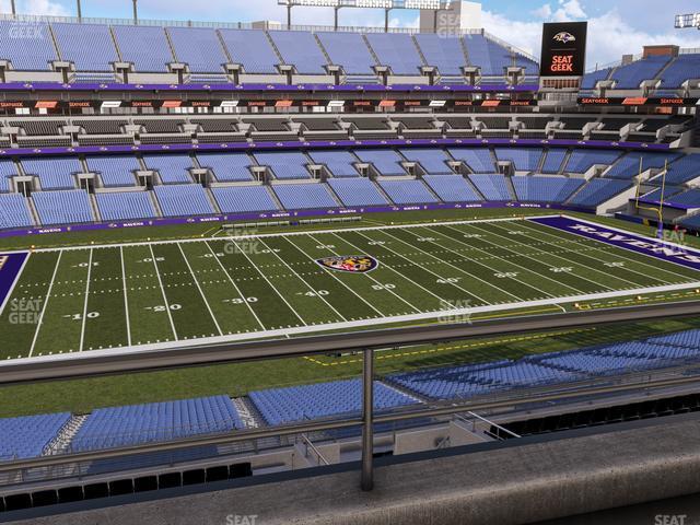 Seating view for M&T Bank Stadium Section Suite 443