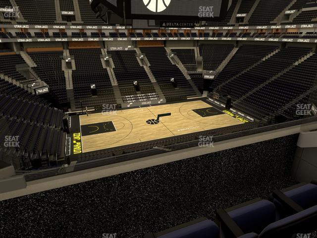 Seating view for Delta Center Section Suite 56