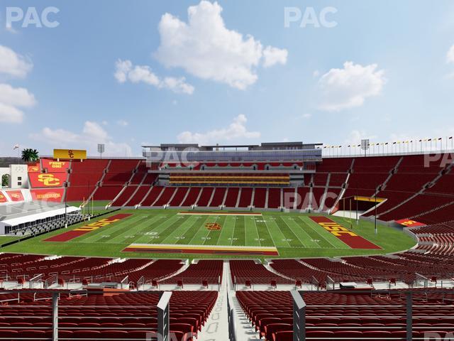 Seating view for Los Angeles Memorial Coliseum Section 321