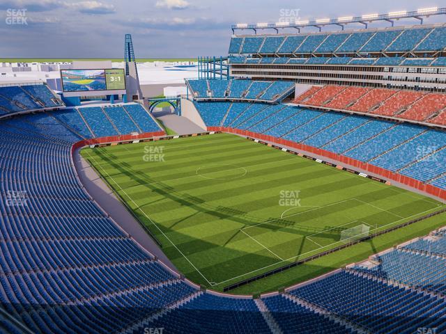 Seating view for Gillette Stadium Section 322