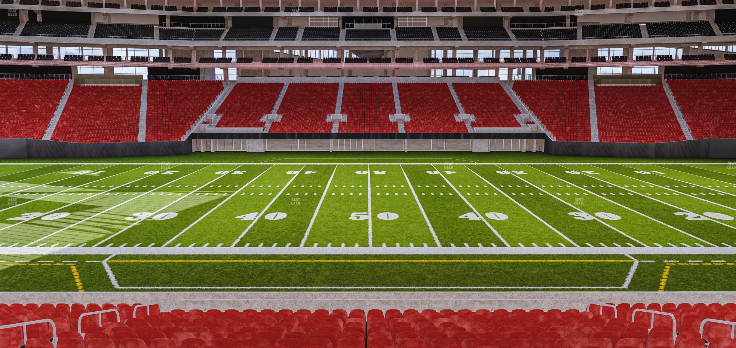 Seating view for Mercedes-Benz Stadium Section Club 128