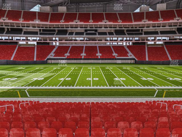 Seating view for Mercedes-Benz Stadium Section Club 128