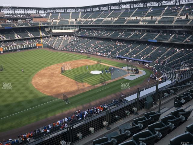 Seating view for Coors Field Section Lower 343