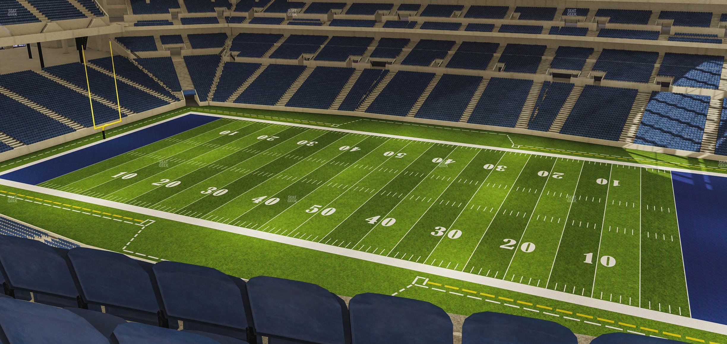 Seating view for Lucas Oil Stadium Section 537