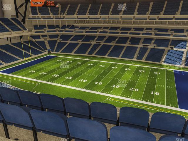 Seating view for Lucas Oil Stadium Section 537