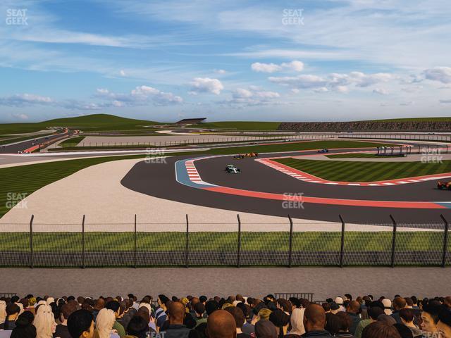 Seating view for Circuit of The Americas Section Turn 15 Grandstand 3