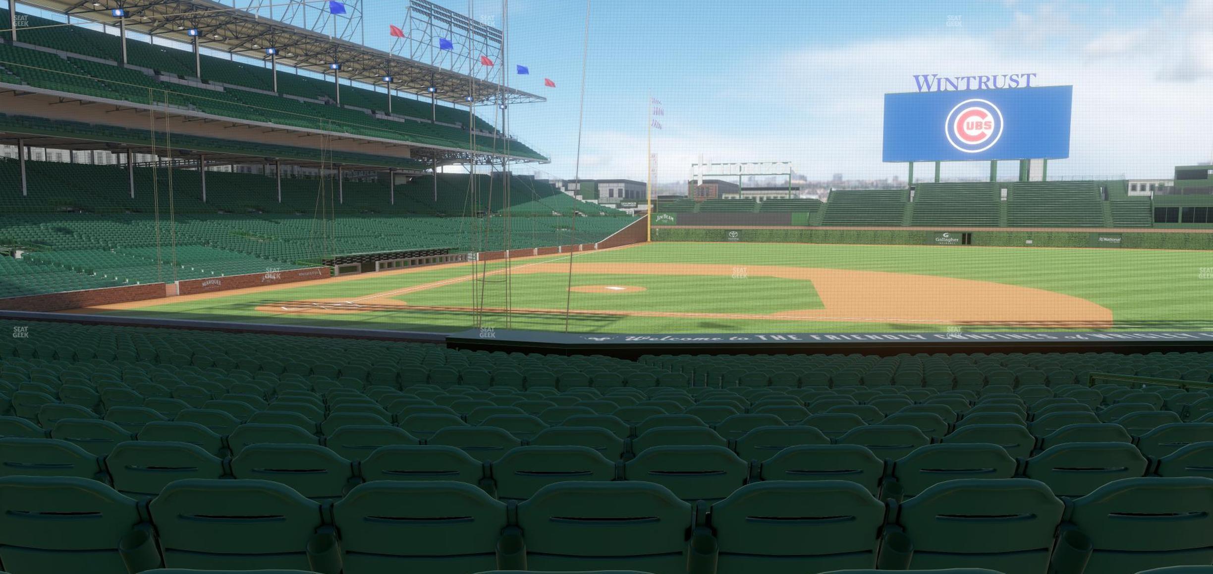 Seating view for Wrigley Field Section 124