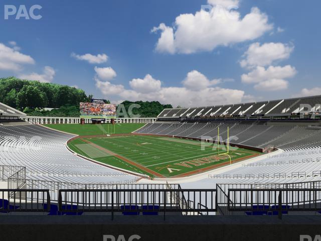 Seating view for Scott Stadium Section Loge 319