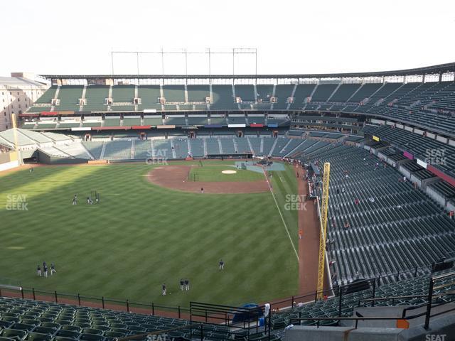 Seating view for Oriole Park at Camden Yards Section 381