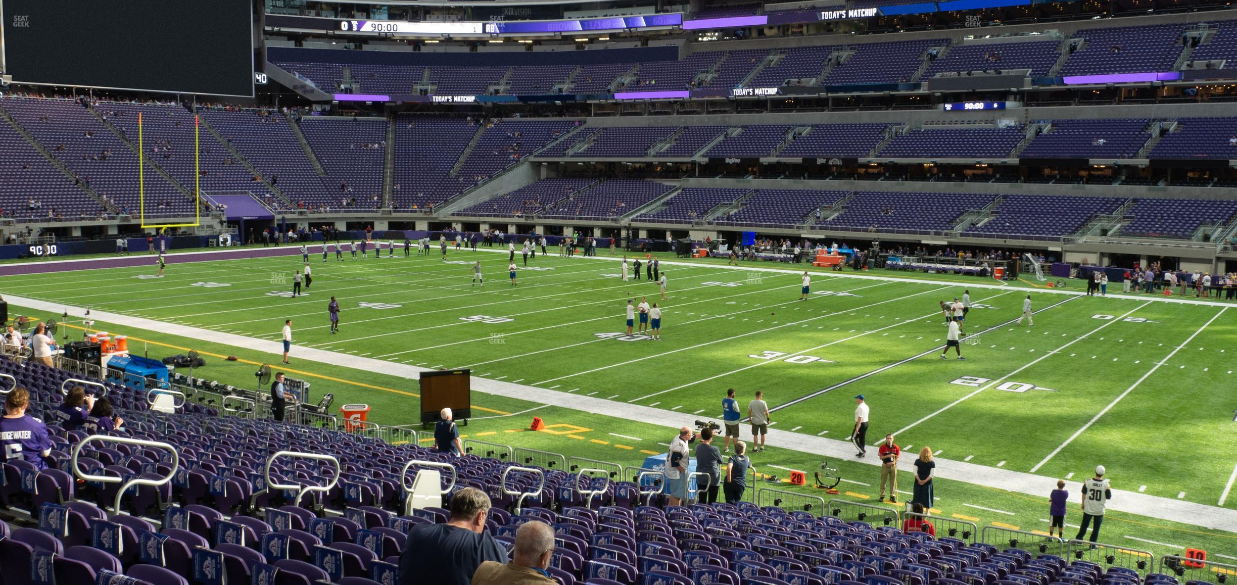 Seating view for U.S. Bank Stadium Section 106