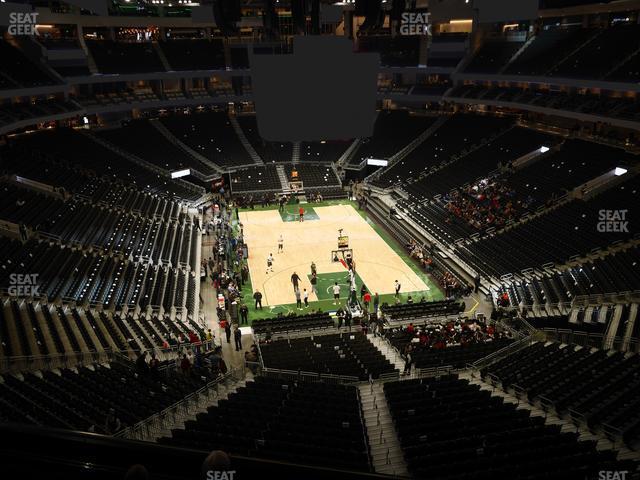 Seating view for Fiserv Forum Section 216