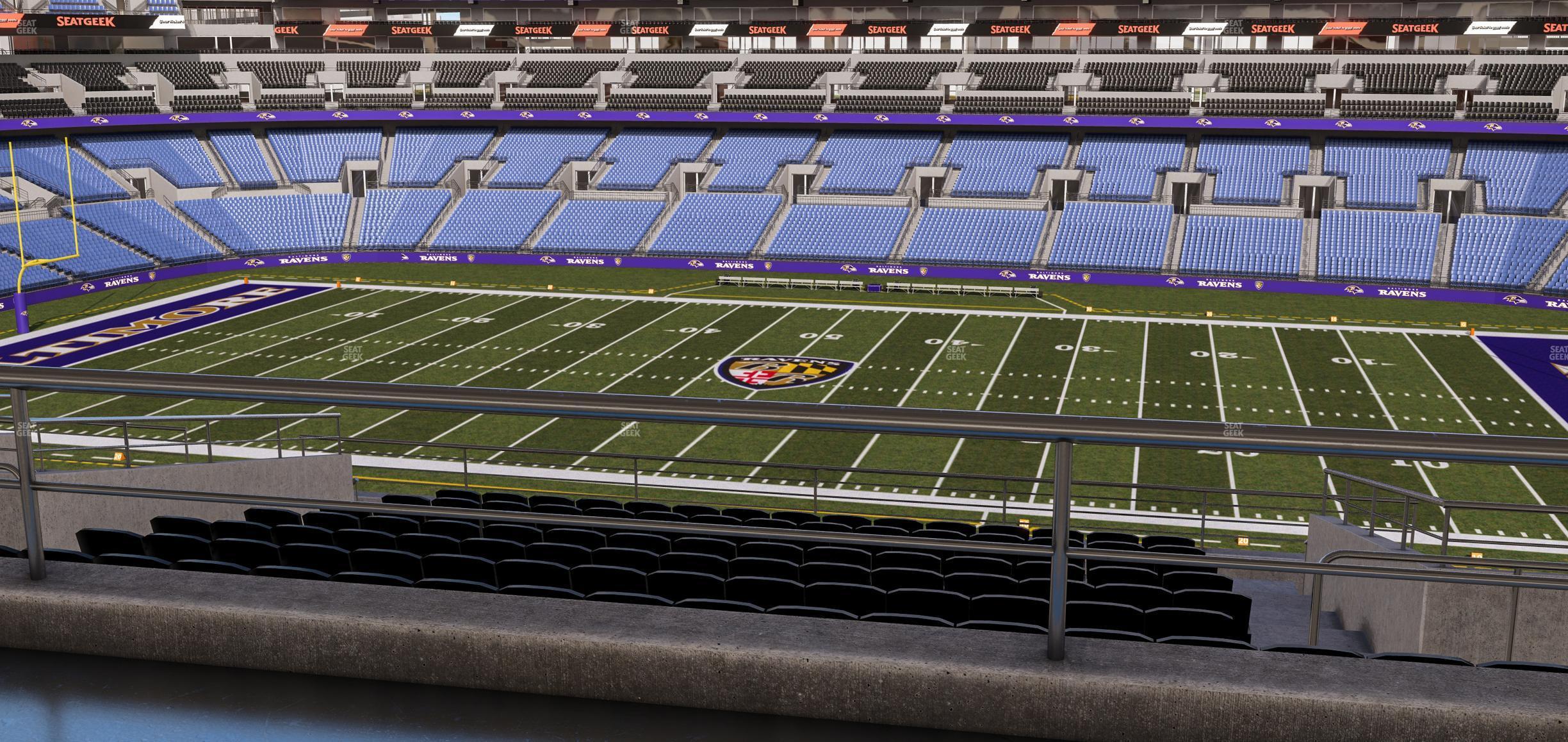 Seating view for M&T Bank Stadium Section Suite 353