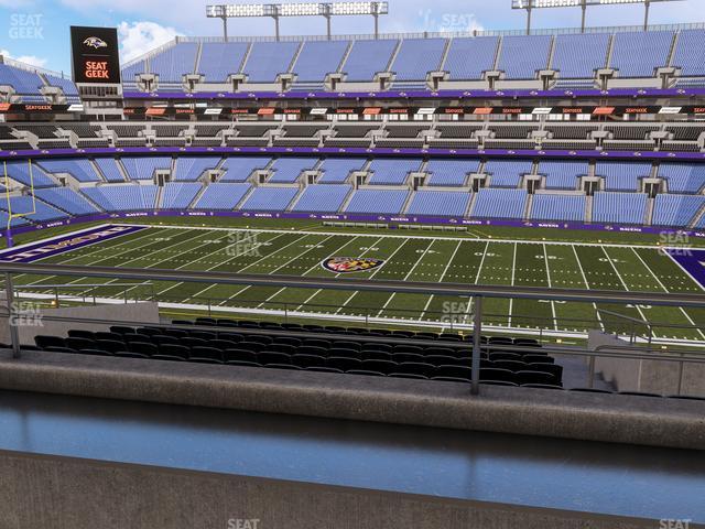 Seating view for M&T Bank Stadium Section Suite 353