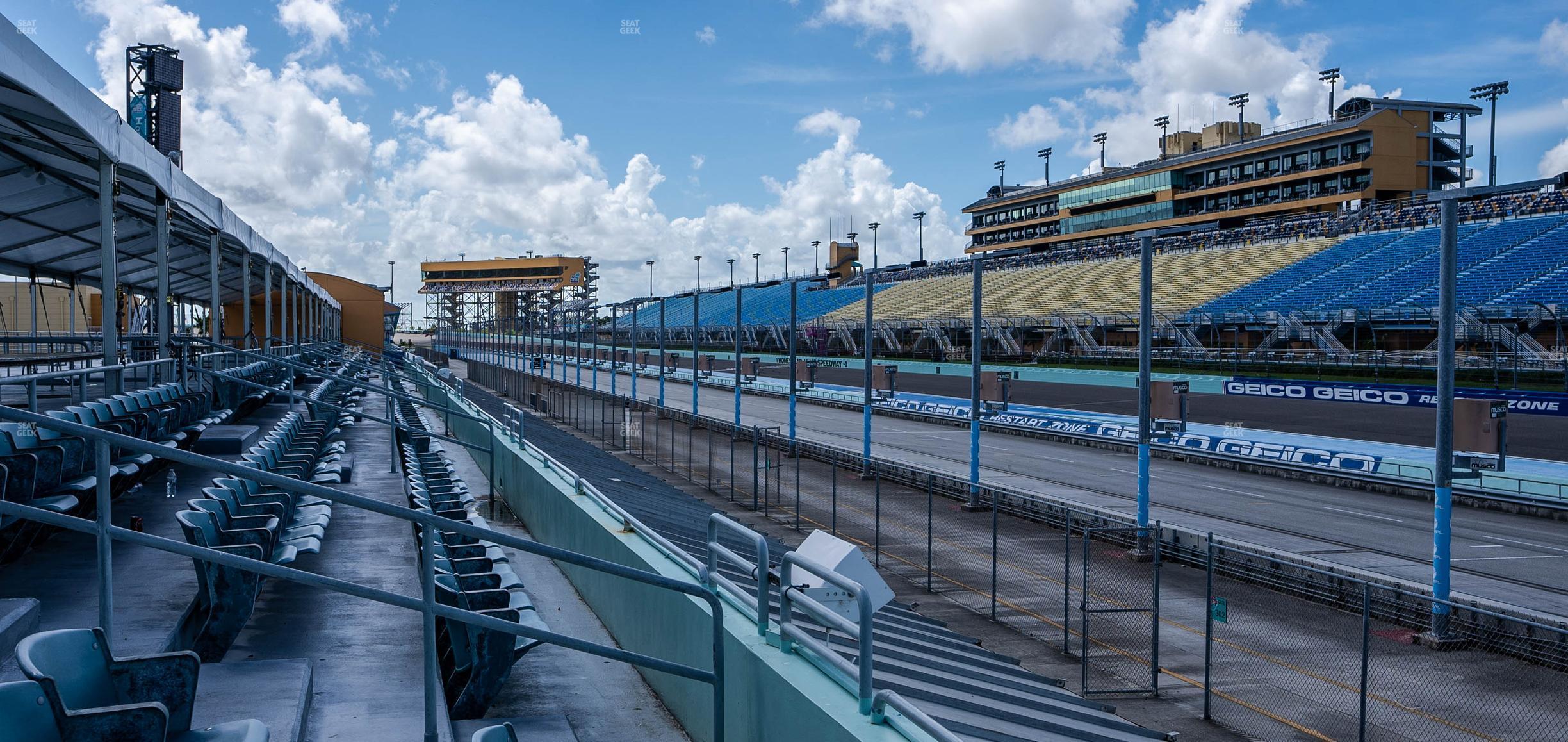 Seating view for Homestead-Miami Speedway Section Pit Road Cabana 30