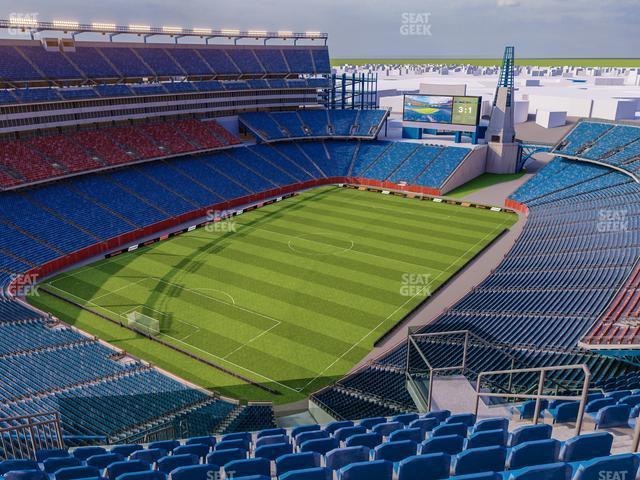 Seating view for Gillette Stadium Section 318