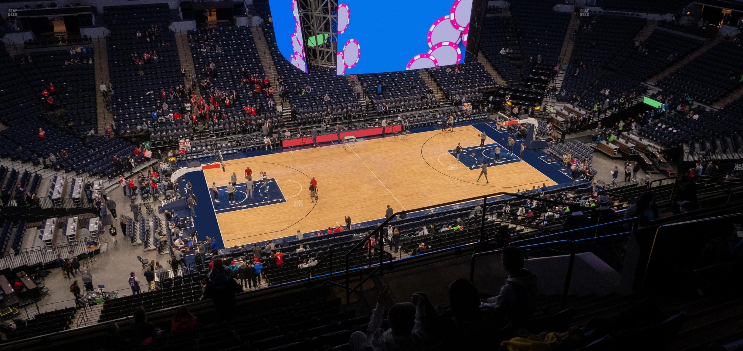 Seating view for Target Center Section 213