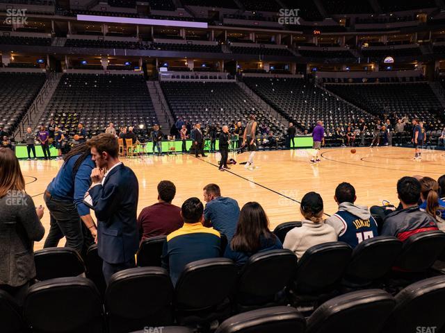 Seating view for Ball Arena Section Courtside 126