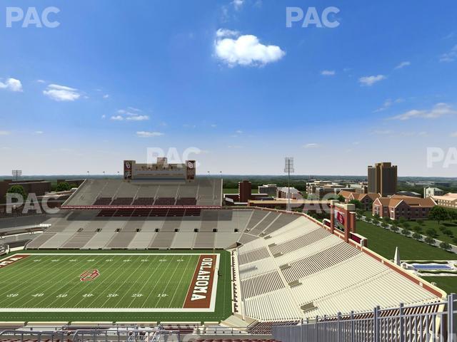 Seating view for Gaylord Family Oklahoma Memorial Stadium Section 226