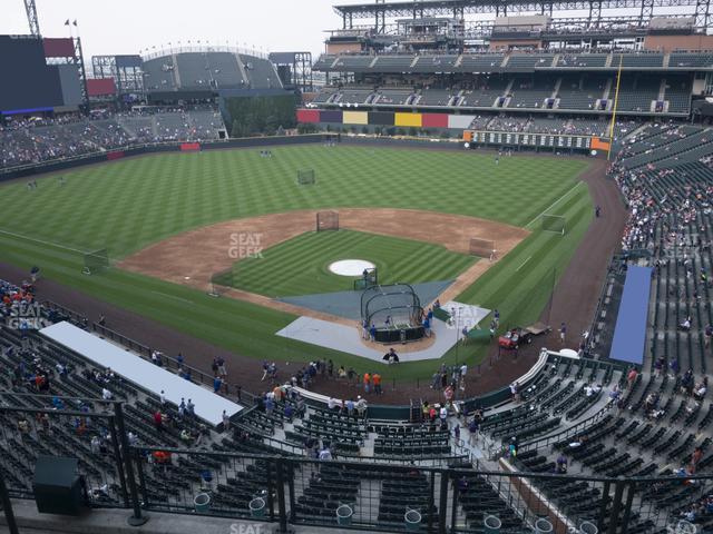 Seating view for Coors Field Section Lower 332