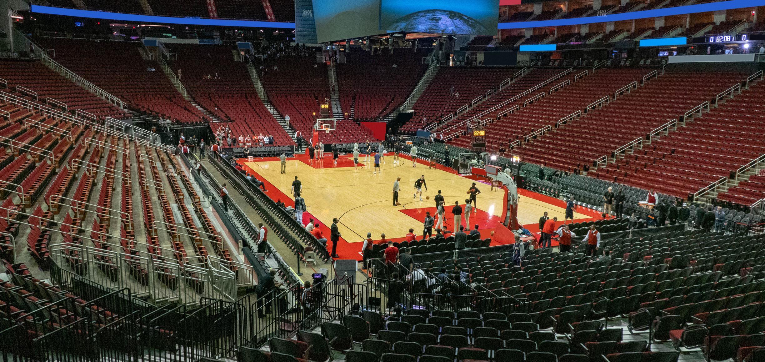 Seating view for Toyota Center Section 102