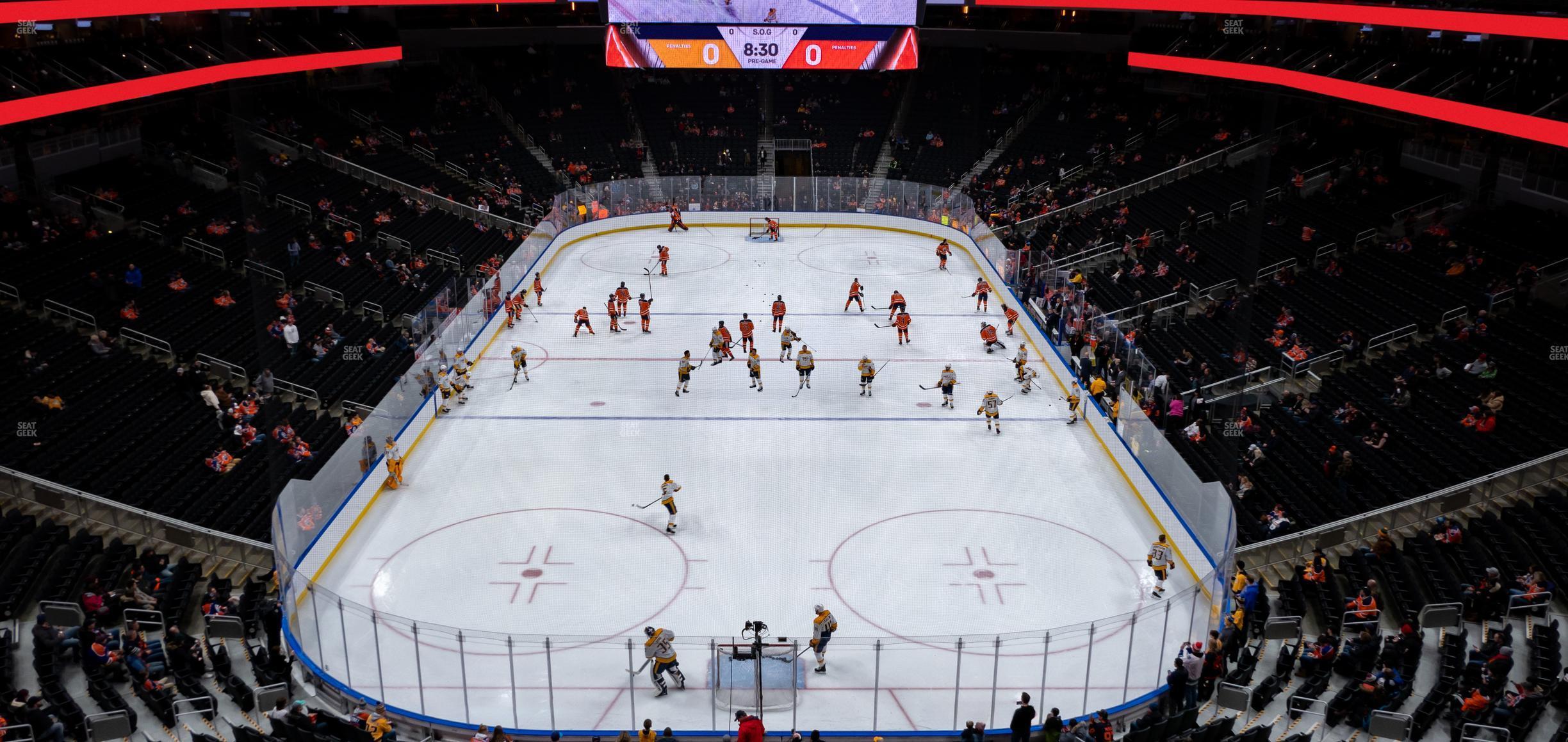 Seating view for Rogers Place Section Loge 16