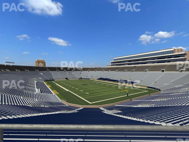 Seating view for Notre Dame Stadium Section 122