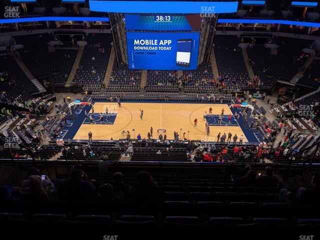 Seating view for Target Center Section 231