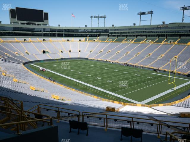 Seating view for Lambeau Field Section 334