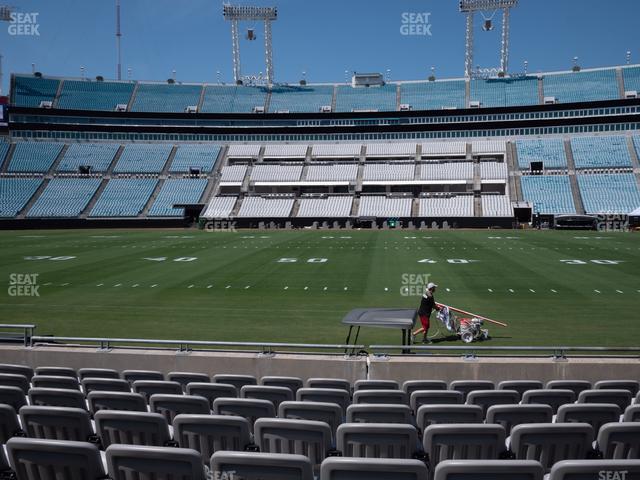 Seating view for EverBank Stadium Section Gallagher Club 36