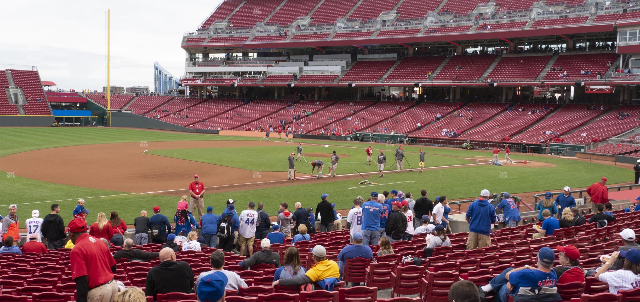 Seating view for Great American Ball Park Section 114