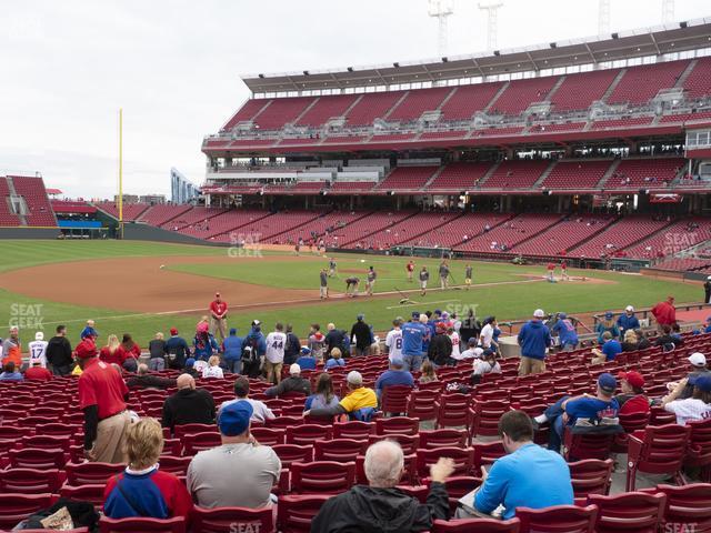 Seating view for Great American Ball Park Section 114