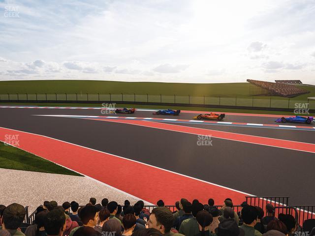 Seating view for Circuit of The Americas Section Turn 6 Grandstand 9