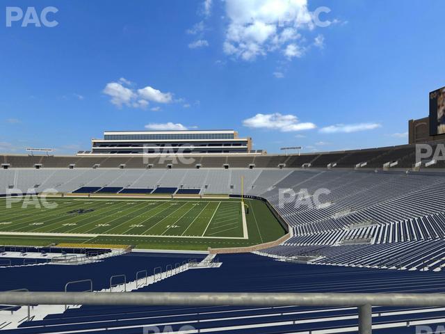 Seating view for Notre Dame Stadium Section 125