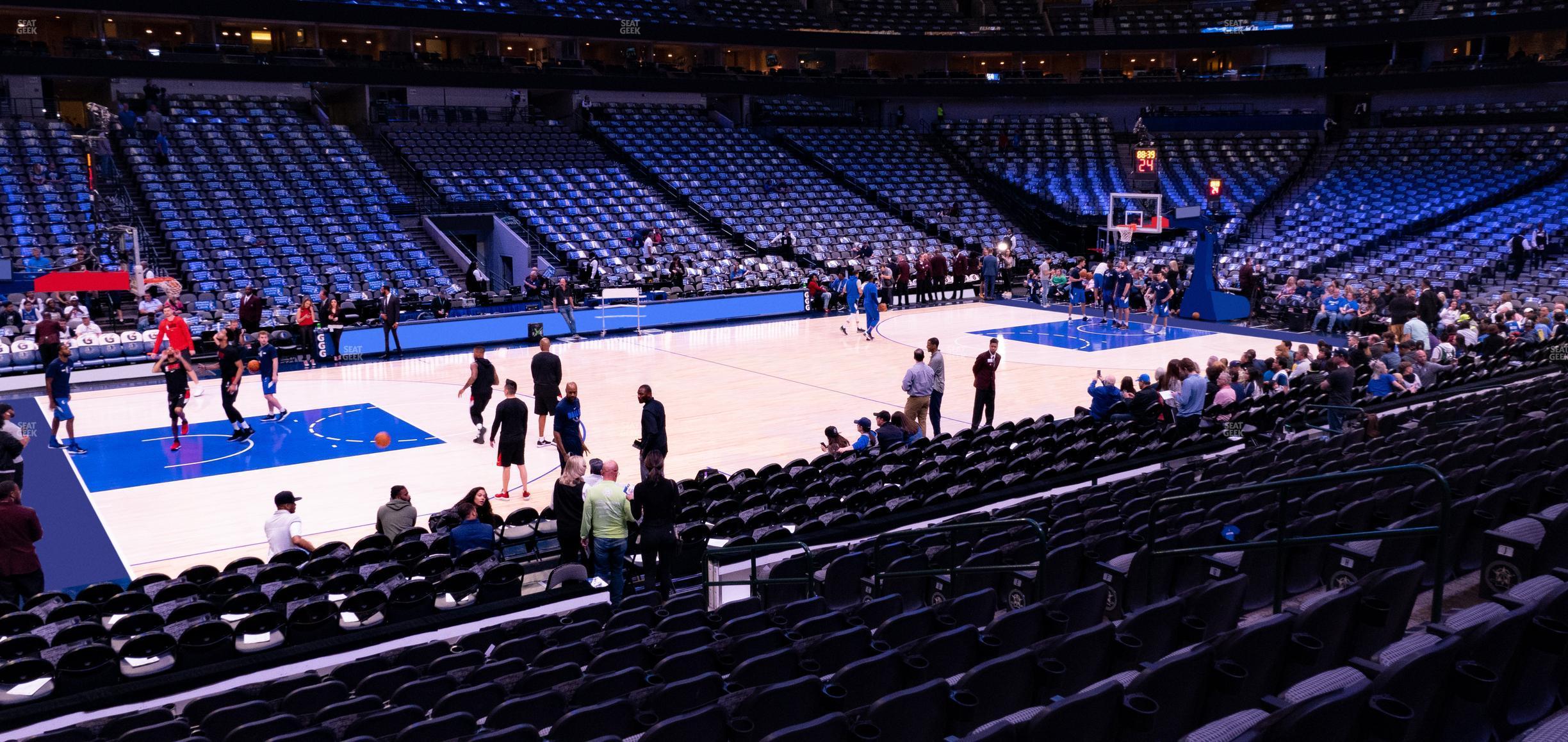 Seating view for American Airlines Center Section 108