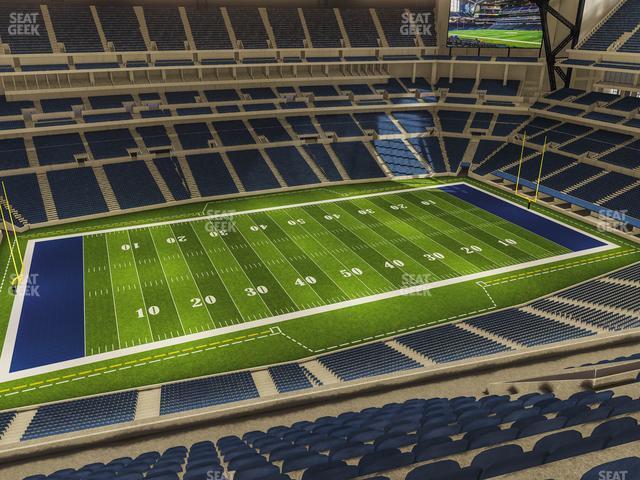 Seating view for Lucas Oil Stadium Section 643