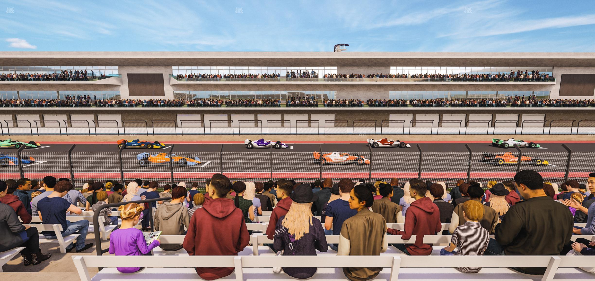 Seating view for Circuit of The Americas Section Main Grandstand Loge 20 A