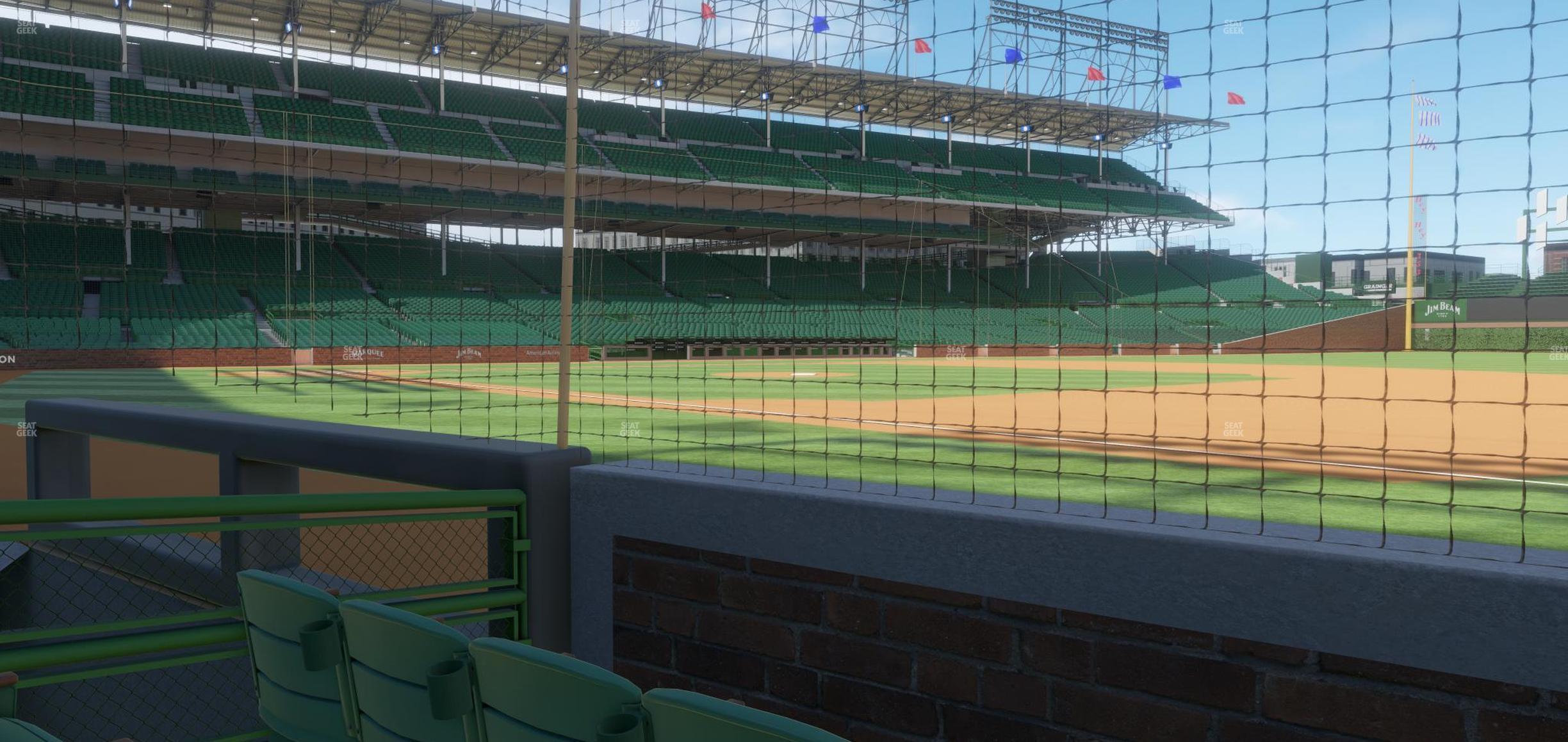 Seating view for Wrigley Field Section Makers Mark Barrel Room 27