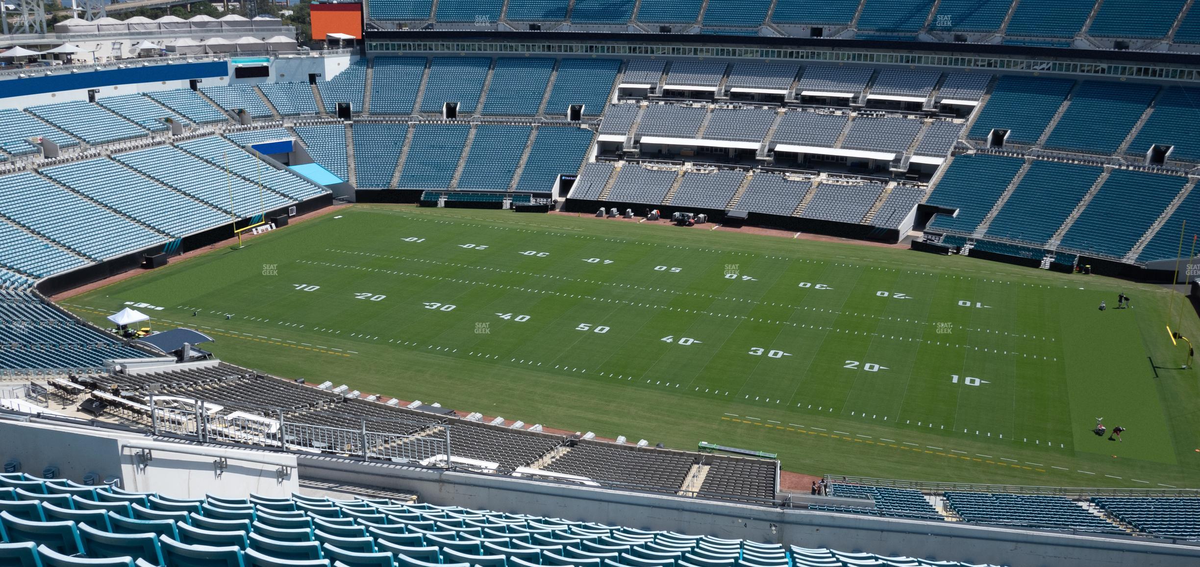 Seating view for EverBank Stadium Section 408