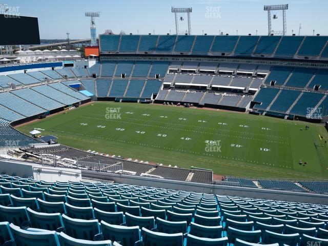 Seating view for EverBank Stadium Section 408