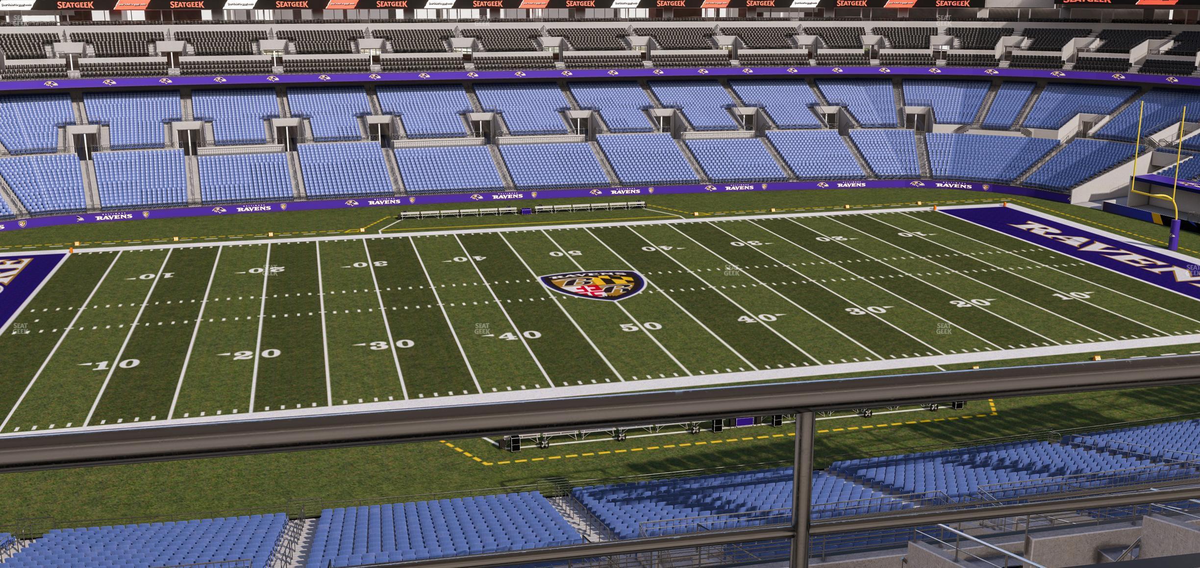 Seating view for M&T Bank Stadium Section Suite 442