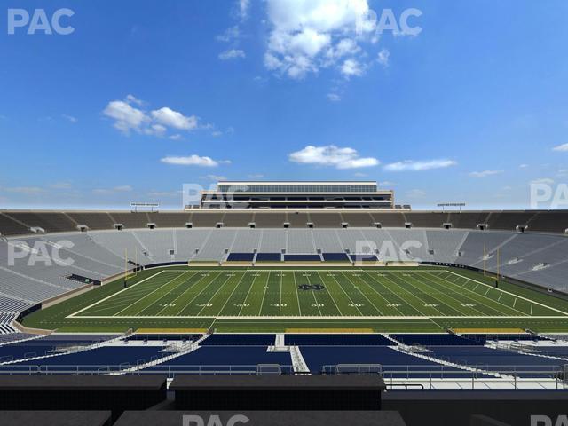 Seating view for Notre Dame Stadium Section 1842 Box 15