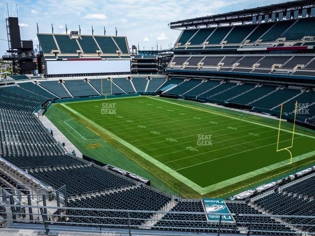 Seating view for Lincoln Financial Field Section M 8